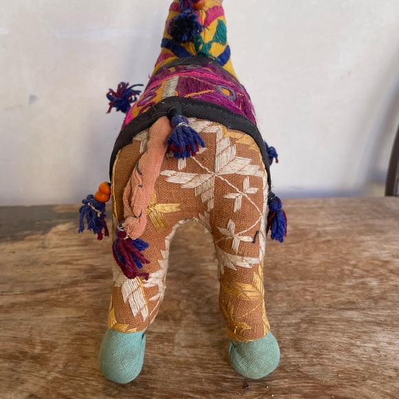 HANDMADE INDIAN HORSE DECOR 1970s Exceptional Detail Embroidered Beaded Mirrors - Picture 4 of 11